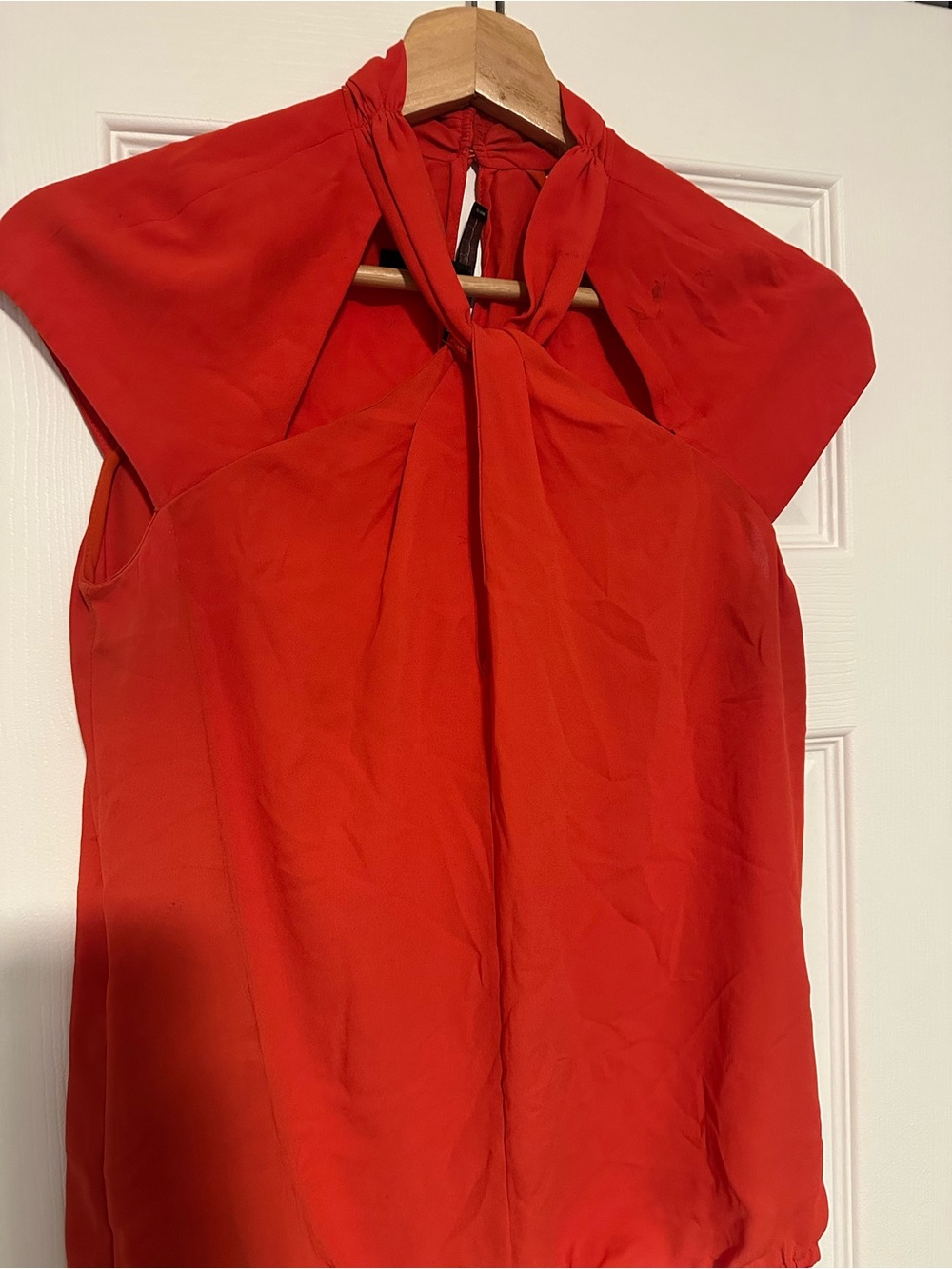 BCBGMaxAzria Bold Red Blouse